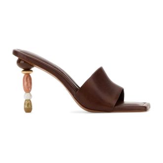 Cult Gaia Heeled Mules, female, Brown, Size: 6 US Mahina Sandal