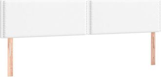 vidaXL Cabeceros 2 Unidades De Cuero Sint&eacute;tico Blanco 90x5x78/88 Cm Vidaxl