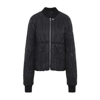 Moncler Bomber Jackets, female, Black, Size: XS Geocamo Flight Jacket