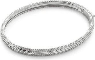 Monica Vinader Heirloom Bangle Bracelet in Sterling Silver at Nordstrom, Size Medium