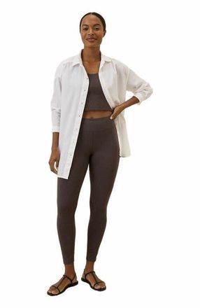 Pact Organic Cotton On the Go-To Legging in Chocolate Heather at Nordstrom, Size Xx-Large
