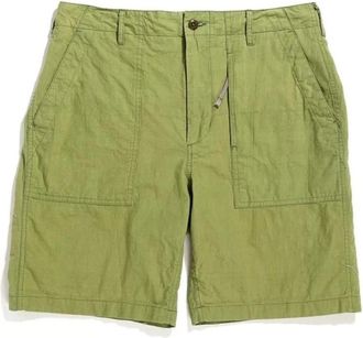 Engineered Garments Casual katoenen shorts voor mannen - Heren - Korte Broeken - Groen - XS - Katoen - Korte Broeken