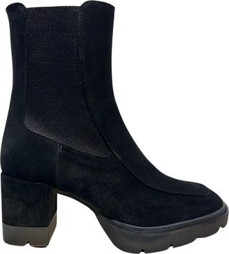 Homers Sharon Heeled Ankle Boot In Crosta Negro