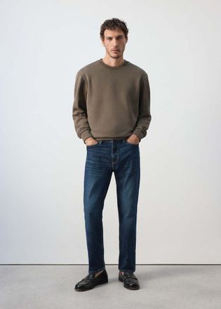 Mango Felpa cotone relaxed-fit grigio visone - Uomo - XXL - MANGO MAN