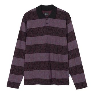 Stüssy Long Sleeve Swirl Polo Shirt Rugby 1140174