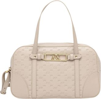 A|X Armani Exchange Handtas met handvat - Dames - Handtassen - Beige - ONE Size - Polyester - Tassen
