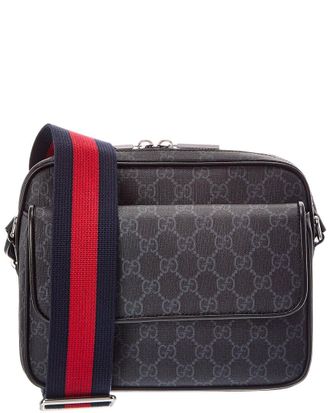 Gucci Gg Small Canvas & Leather Crossbody