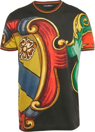 Dolce & Gabbana T-shirt girocollo con stampa - Nero