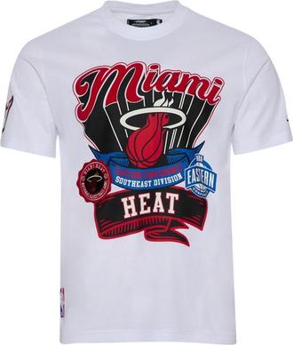 Pro Standard Mens Miami Heat S/S Flex T-Shirt - Fc White/Fire Red Size XXL