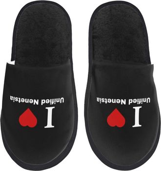 Generic Warm Mens Slipper I love Unified Nenetsia House Shoes Breathable Womens Slippers for Travel Bedroom Hotels M