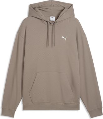 Puma Felpa con cappuccio Essentials Elevated dal taglio morbido da uomo, Accessori, Beige, 4XL