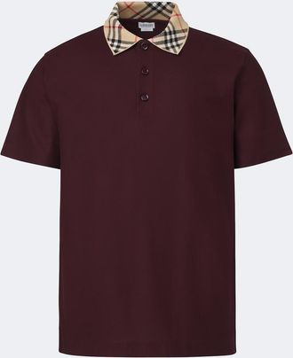 Burberry Polo Burberry Check in piqu&eacute; di cotone