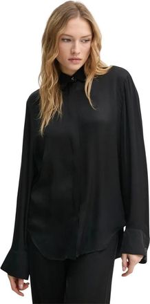 &Aacute;eron Overhemden, Dames, Zwart, S, Rayon, Stallion Shirt