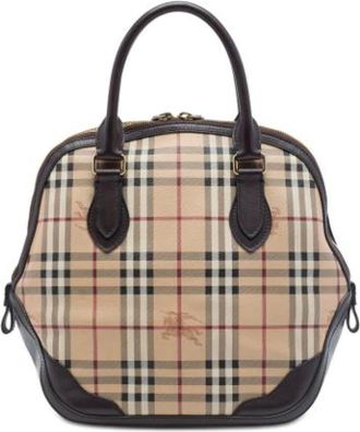 Burberry Borsa Satchel Pre-owned - - Pre-owned - Donna - Beige - ONE SIZE