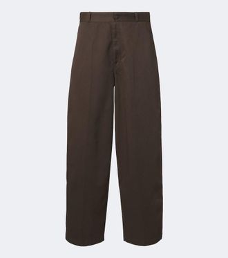 Christophe Lemaire Twill barrel-leg pants