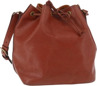 Louis Vuitton Petit Noe Epi Leather Brown Leather Handbag (Pre-Owned)