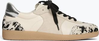 Freda Salvador Womens Jackie Court Sneaker In Cow Haircalf Combo