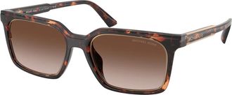 Michael Kors Honolulu Zonnebril - Heren - Zonnebrillen - Bruin - 55 MM - Accessoires