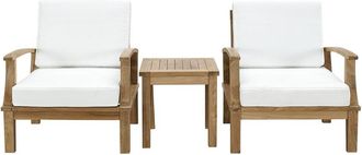 ModWay Discontinued Modway Marina 3Pc Outdoor Patio Premium Grade A Teak Wood Set