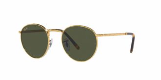 Ray-Ban Unisex New Round Sunglasses In Gold - Green