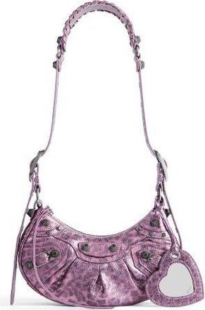 Balenciaga (WMNS) Balenciaga Le Cagole XS Shoulder Bag With Leopard Print Pink 6713092AAV75651