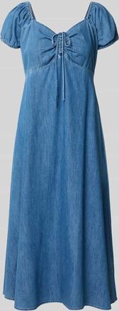 GAP Midikleid mit Puff&auml;rmeln in Blau, Gr&ouml;&szlig;e XL