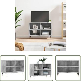 vidaXL Mobile TV Grigio Cemento - Mobile Porta TV Grigio Cemento 69,5x30x50 cm Legno Multistrato