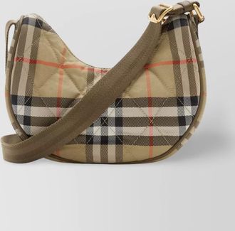 Burberry horseshoe recycled polyamide shoulder bag