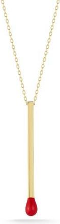 Sphera Milano 14K Gold Plated Sterling Silver Match Pendant Necklace in Yellow Gold at Nordstrom Rack