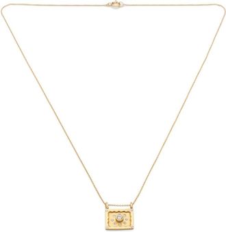 Elhanati 18kt yellow gold Havana diamond necklace