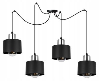 OEM L&aacute;mpara De Techo Moderna Colgante L&aacute;mpara Led Negra