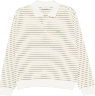 Dunst Gestreept katoenen poloshirt - Dames - Polos - Groen - S - Katoen - Tops