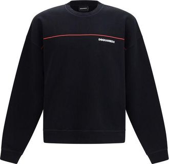 Dsquared2 Black Cotton Mens Sweatshirt