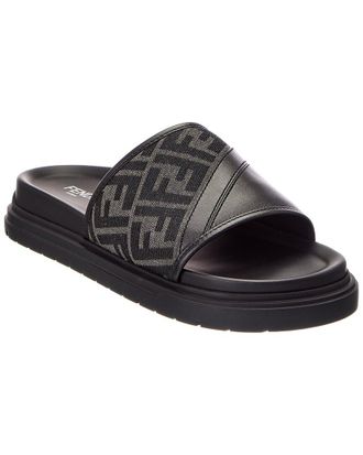 Fendi Fendi Leather Slide