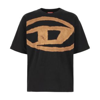 Diesel Camiseta Casual de Algod&oacute;n para Hombre - Tops - Hombre - Negro - L