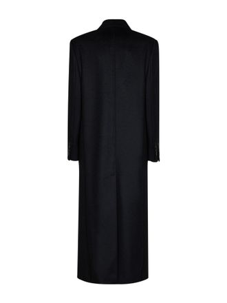 Max Mara Double-Breasted Wool Coat - Black