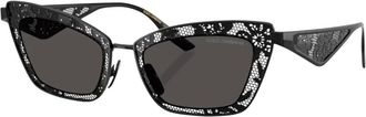 Dolce & Gabbana Dames, Accessoires, Grijs, Maat: 51 MM Polyamide