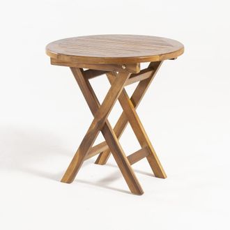 ED&Egrave;N JARD&Iacute; Mesa auxiliar de jard&iacute;n de madera de teca 50x50 cm
