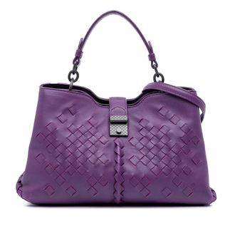 Bottega Veneta Pre-owned Bottega Veneta Nappa Intrecciato Napoli Satchel B07542945T