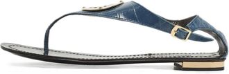 Roberto Cavalli Sandali con logo goffrato - Blu