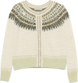 Ermanno Scervino Cardigan - Dames - Vesten - Veelkleurig - M - Truien & Vesten