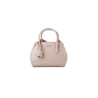 Coccinelle Lord Shiny Calf Handbag - Dames - Handtassen - Beige - ONE Size - Katoen - Tassen