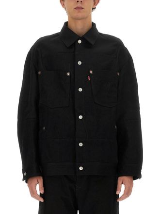 Junya Watanabe Mens X Levis Jacket - Black Wool - Size Medium