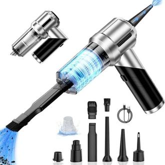 OEM [mai Usato]aspirapolvere Per Auto Senza Fili, Mini Aspirapolvere Portatile 2 In 1 Potente Con Luce Led, Aspirapolvere Portatile Ricaricabile Tramite U