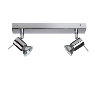 Netlighting Penna 2 Light Twin Spotlight Chrome in Silver