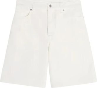 Maison Kitsun&eacute; Denim Shorts - Dames - Denim shorts - Wit - W24 - Denim - Korte Broeken