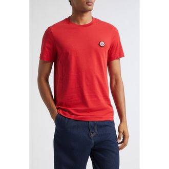 Moncler Cotton Jersey T-Shirt in Red at Nordstrom, Size Xxx-Large
