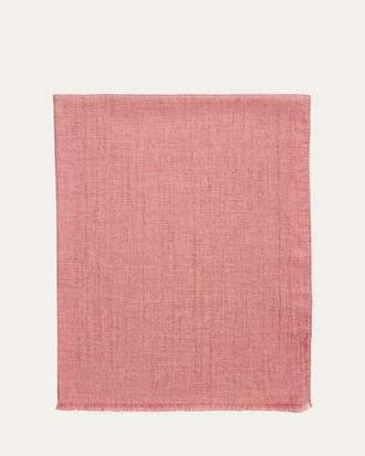 PIACENZA 1733 Mens Modal and Cashmere Melange Fringe Scarf