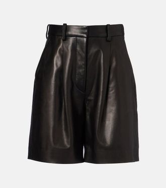 Joseph Suze leather shorts