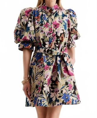 Tyler B&ouml;e Lydia Mini Dress In Watercolor Floral
